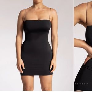 NWOT XS Meshki Black Mia Thin Strap Bodycon Mini Dress 90s As seen on celebrity
